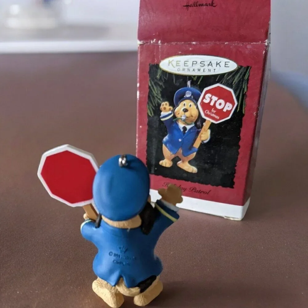 Vintage Retired Collectible Hallmark Keepsake Ornament 1994 Holiday Patrol NEW